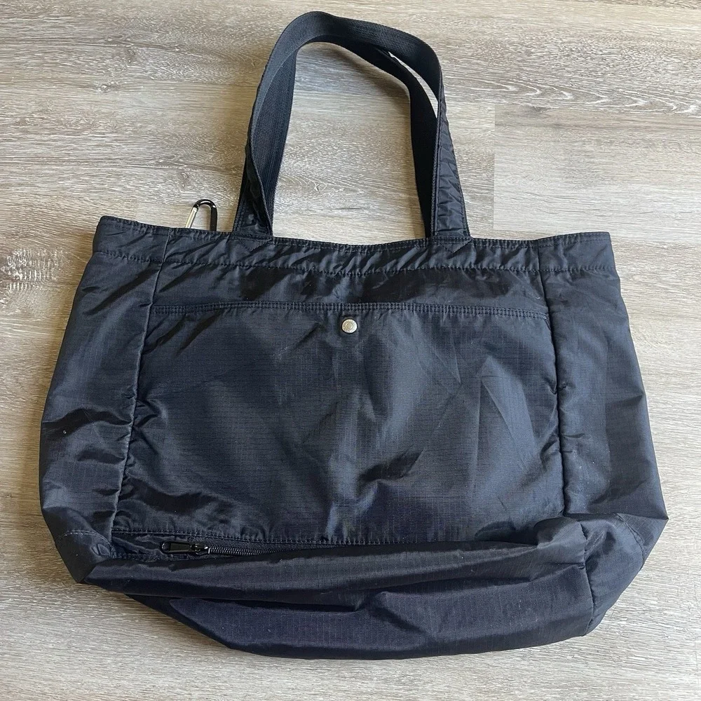 Wise Walker Nomadic City Walker Nylon Tote Messenger Bag Black 19